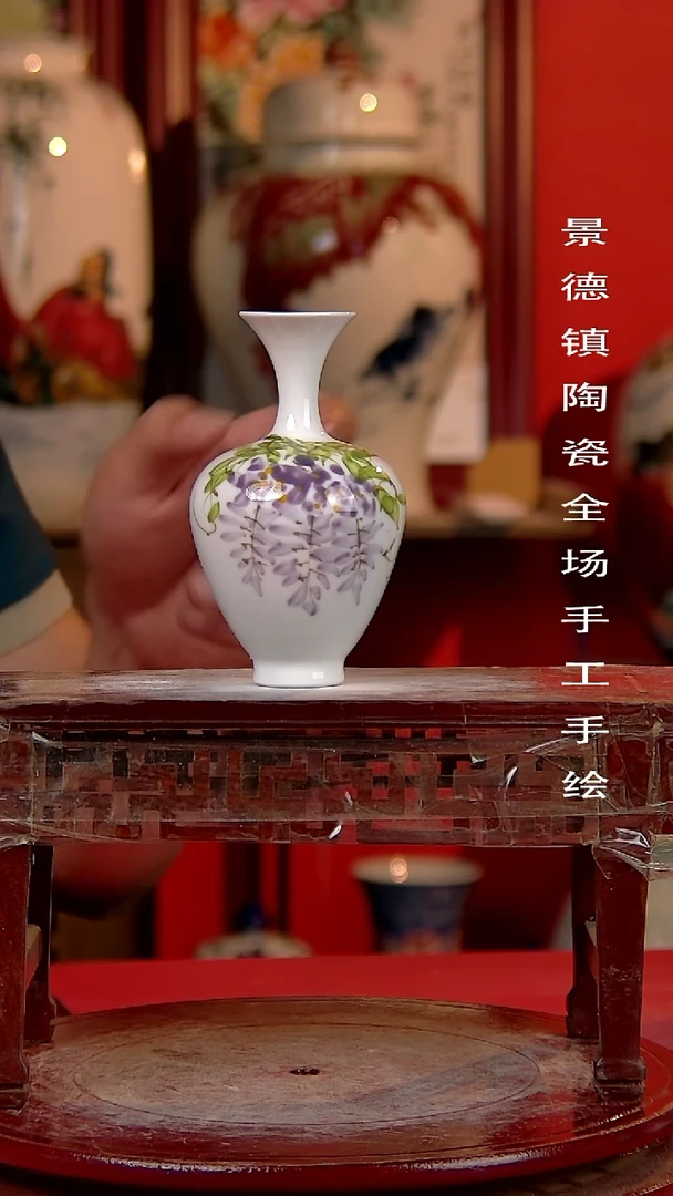 摆件景德镇陶瓷 手工手绘