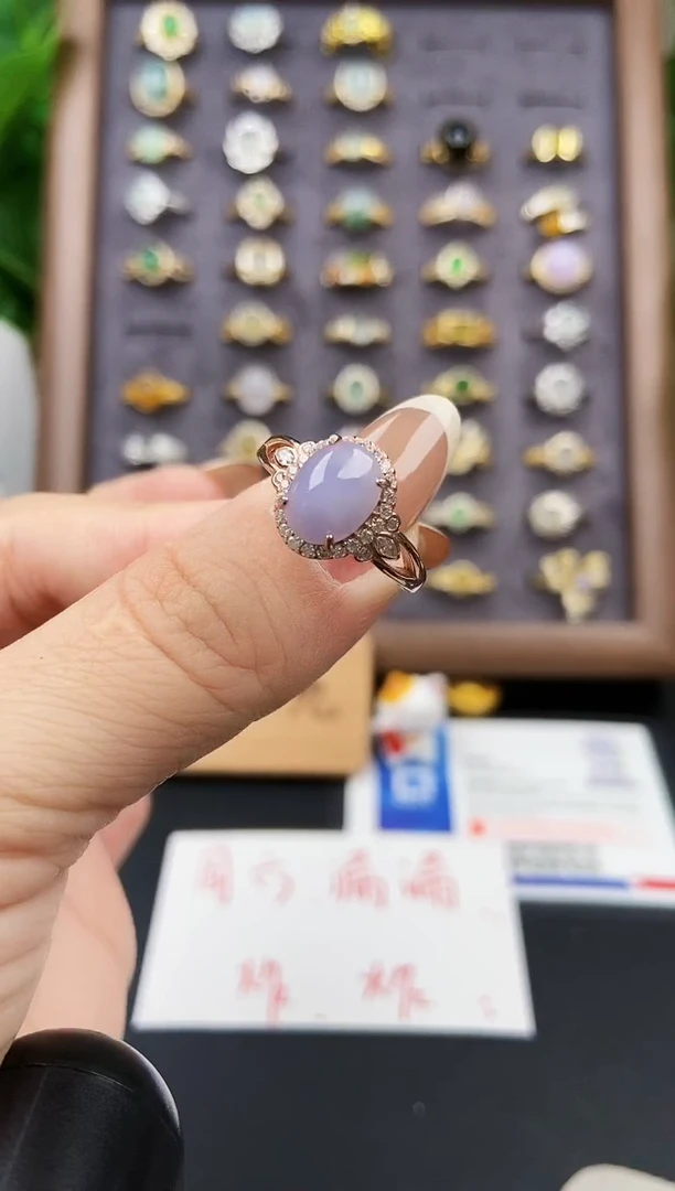 银S925镶嵌戒指翡翠21