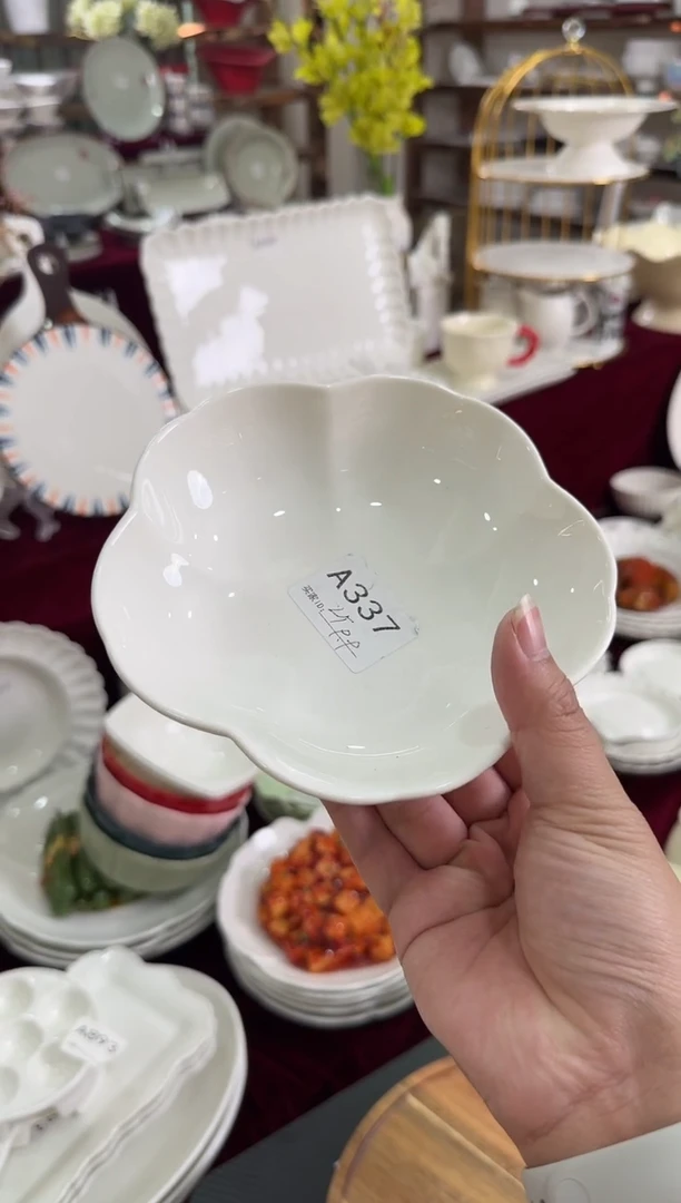 摆件陶微瑕 2个6英寸樱花盘