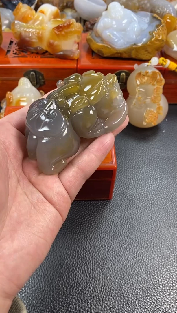 【闪购商品】玛瑙/玉髓手把未镶嵌1