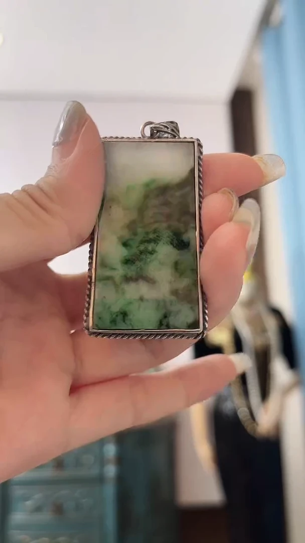 翡翠未镶嵌项链羽***嘛翡翠A836