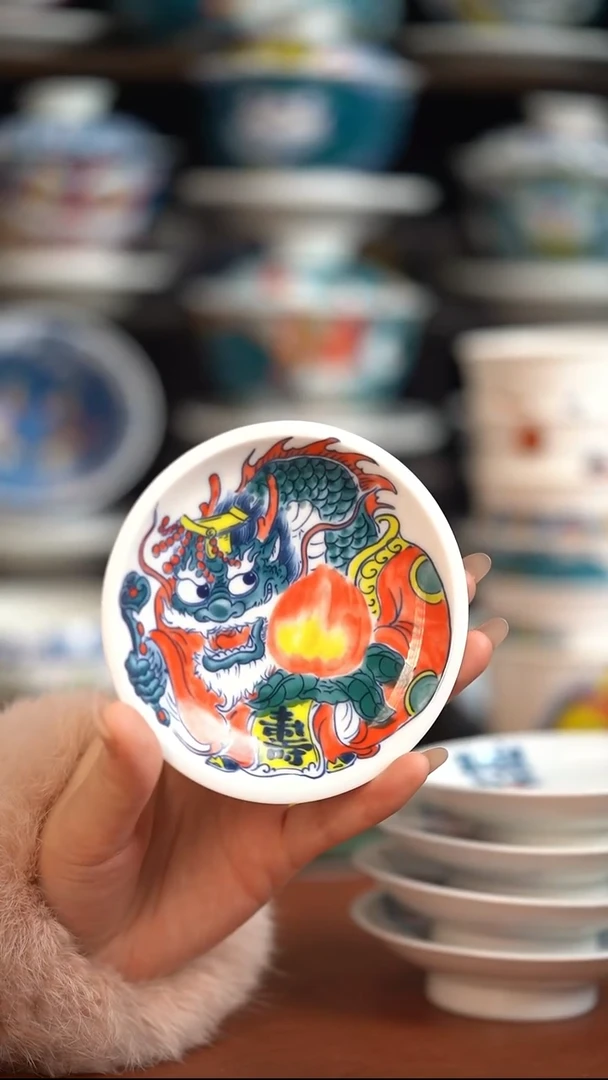 瓷片昨明高足点心盘（福利价格）
