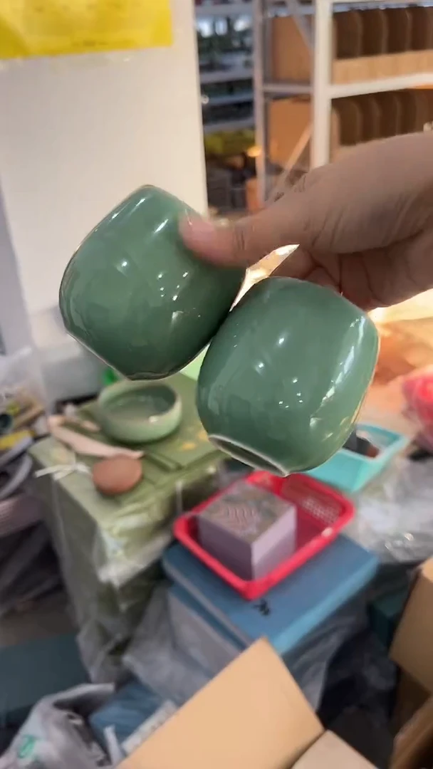 龙泉云间青瓷小米茶器