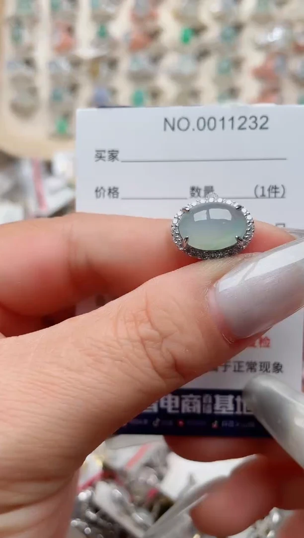 【闪购商品】翡翠戒指银S925镶嵌、