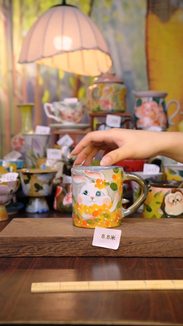 摆件泥垚手作 景德镇手工手绘器物
