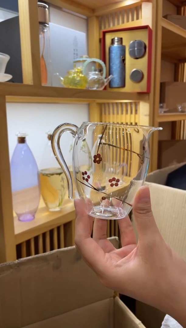 手绘雕刻梅花公杯啊啊