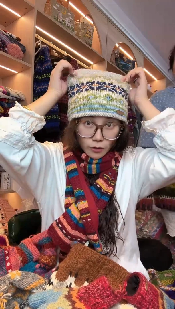 羊毛美利奴四叶草冷帽