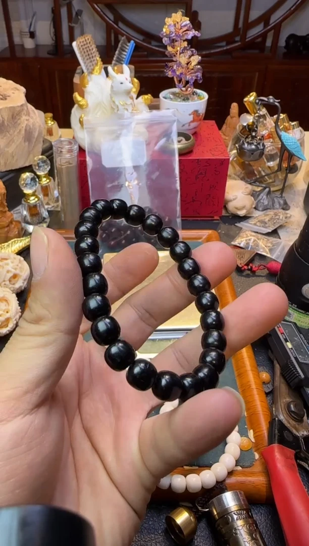 【闪购商品】乌木类手串/手链乌木单圈道珠9mm