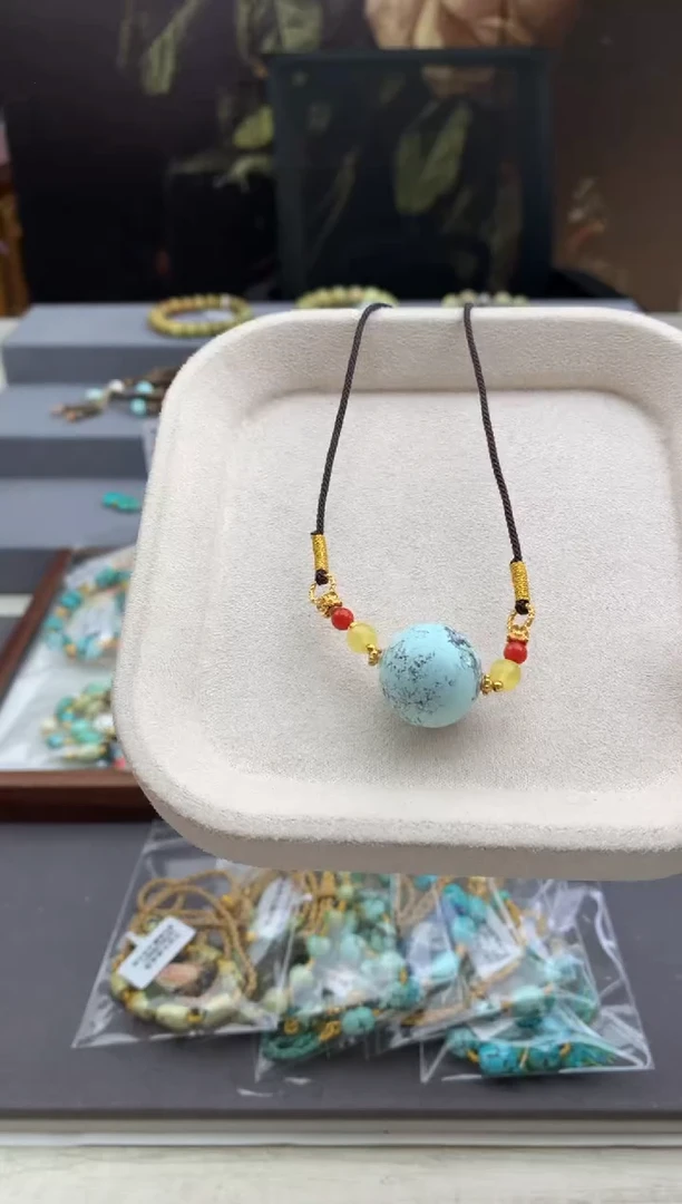 未镶嵌锁骨链南红玛瑙茜.C133