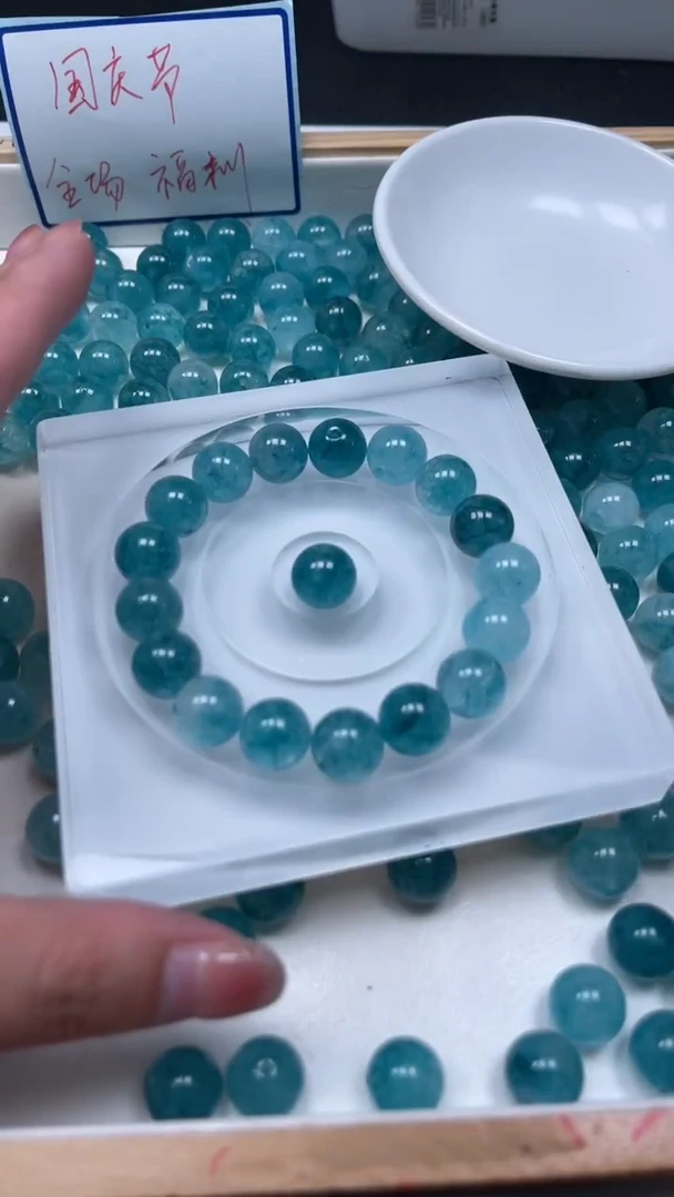 未镶嵌散珠碧玺A1793 帕蓝碧玺12mm6个8.8元