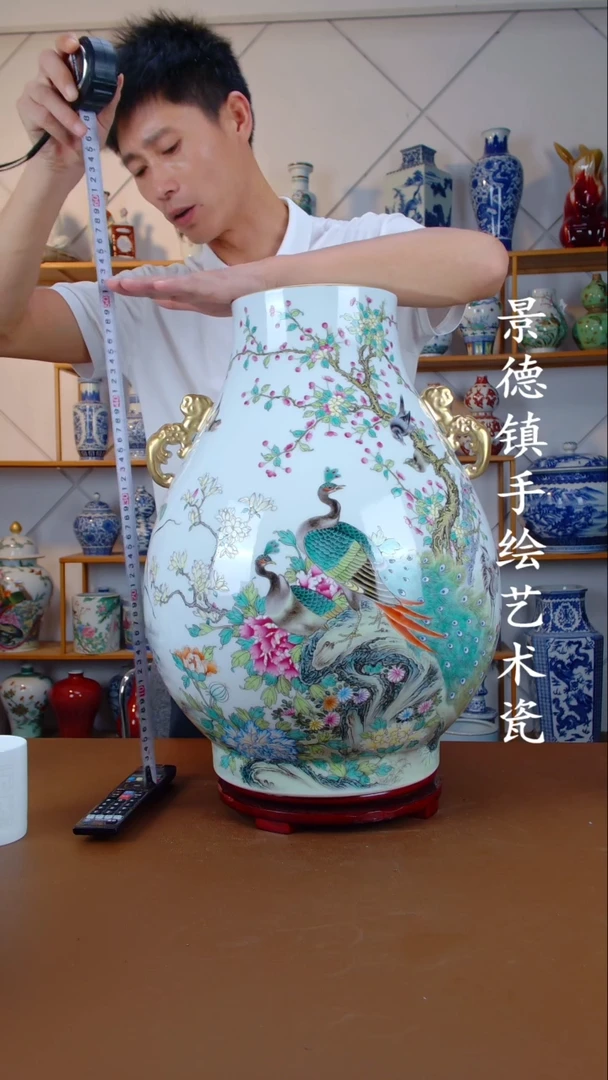 摆件景德镇手工手绘陶瓷摆件76