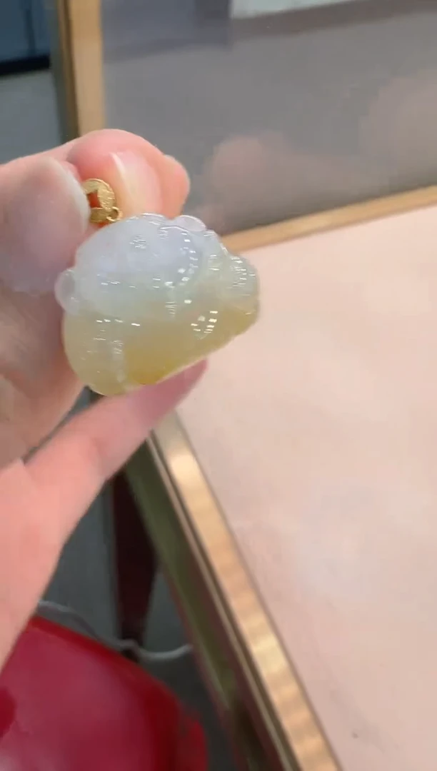 吊坠(不含链)18K金镶嵌翡翠多样性团购发一件