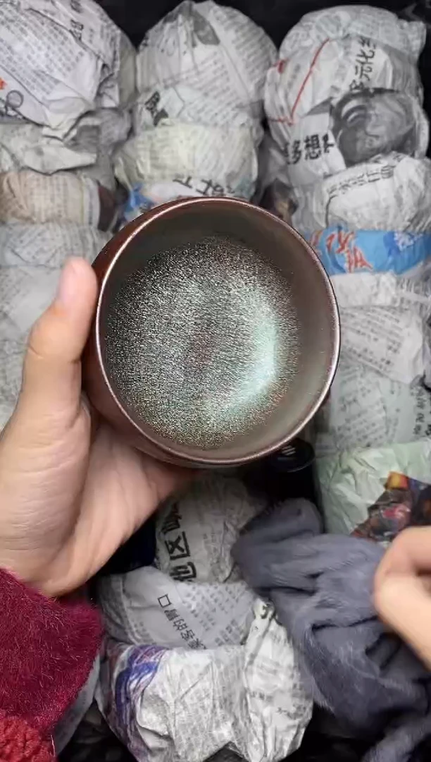 【闪购商品】茶盏糖果 禅定 青 盏三疯建盏茶器