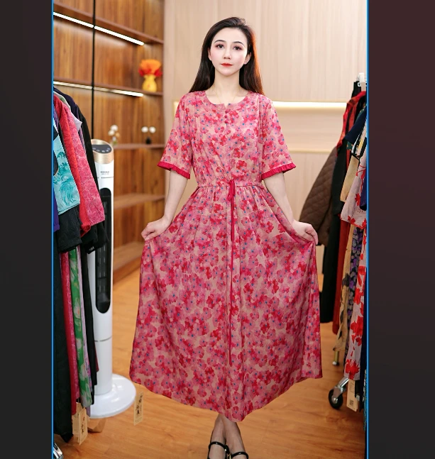 6-013-33（粉）新款时尚连衣裙