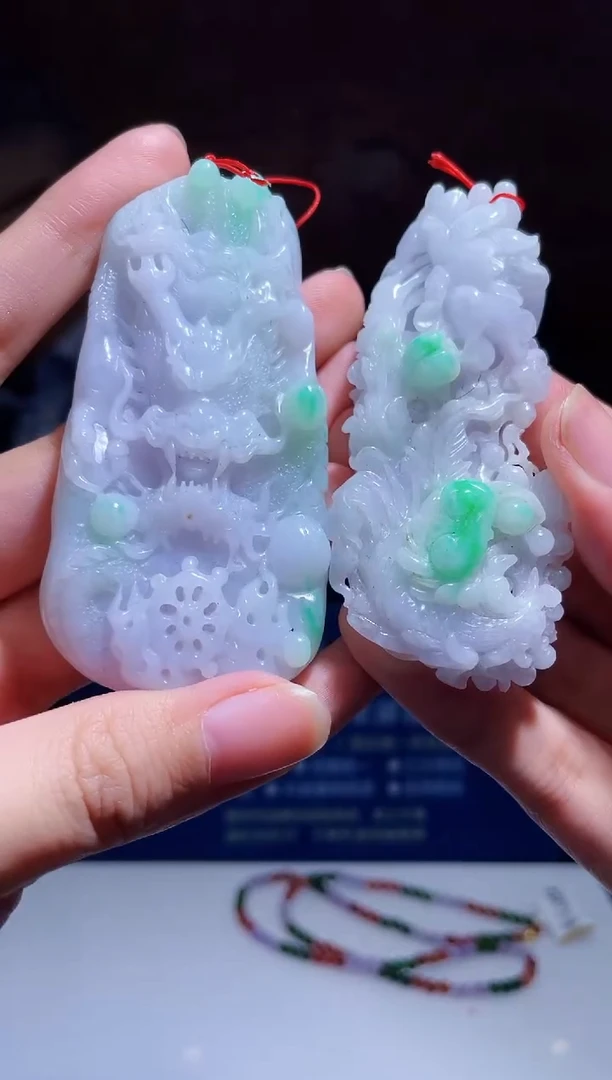【闪购商品】翡翠颈饰未镶嵌两件M-@@KJZC012467
