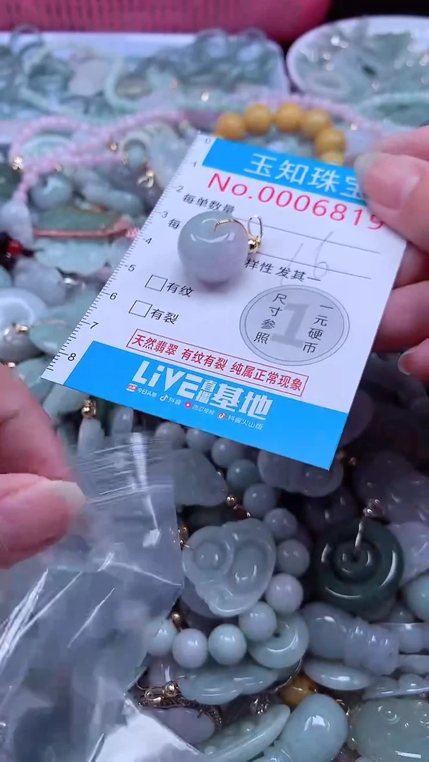 翡翠未镶嵌吊坠(不含链)6819