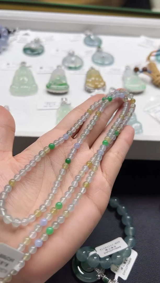 颈饰合金翡翠KLCA1111-009