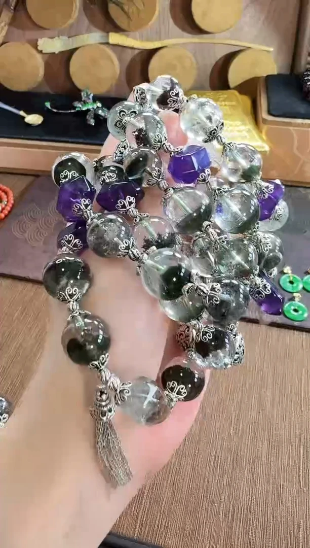 手串银S925镶嵌水晶手串  多样性发货 发一条