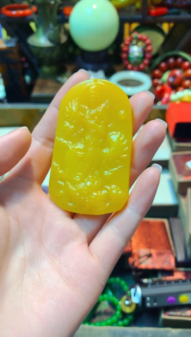 【闪购商品】和田玉（黄玉）挂件未镶嵌主播推荐主播推荐