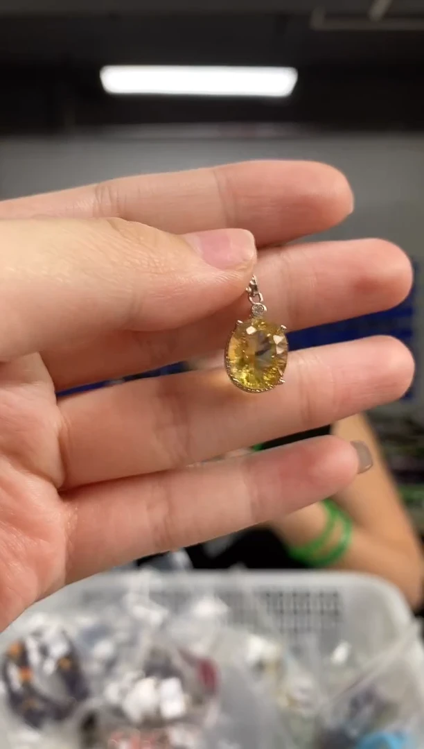 颈饰银S925镶嵌水晶闪购链接   多样性发其一颜色微差