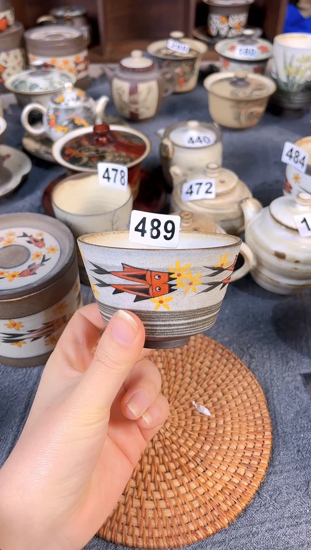 【闪购商品】陶八工花鱼主人杯