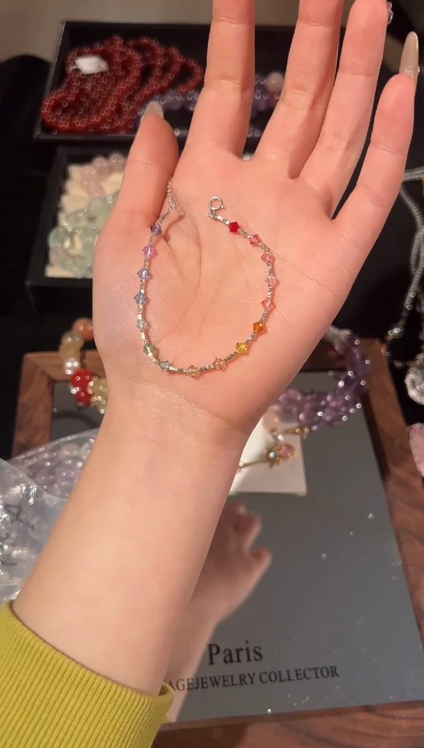 未镶嵌手链水晶银手链