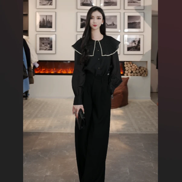 【曼德诗专柜同款】新款高级感莱赛尔衬衫Y311301684