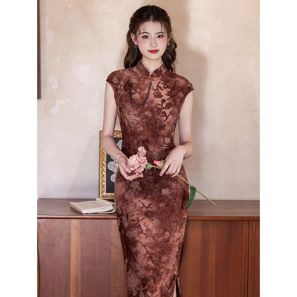 复古优雅新中式改良旗袍女2025秋季新款日常可穿气质老上海年轻款