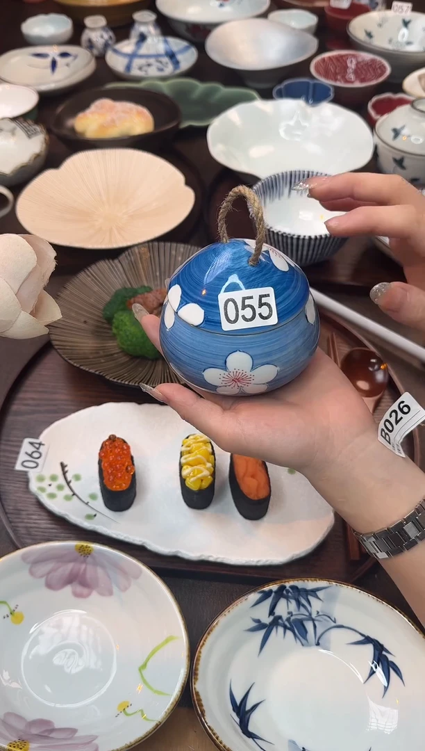 瓷（蓝海）石棉樱花炖盅