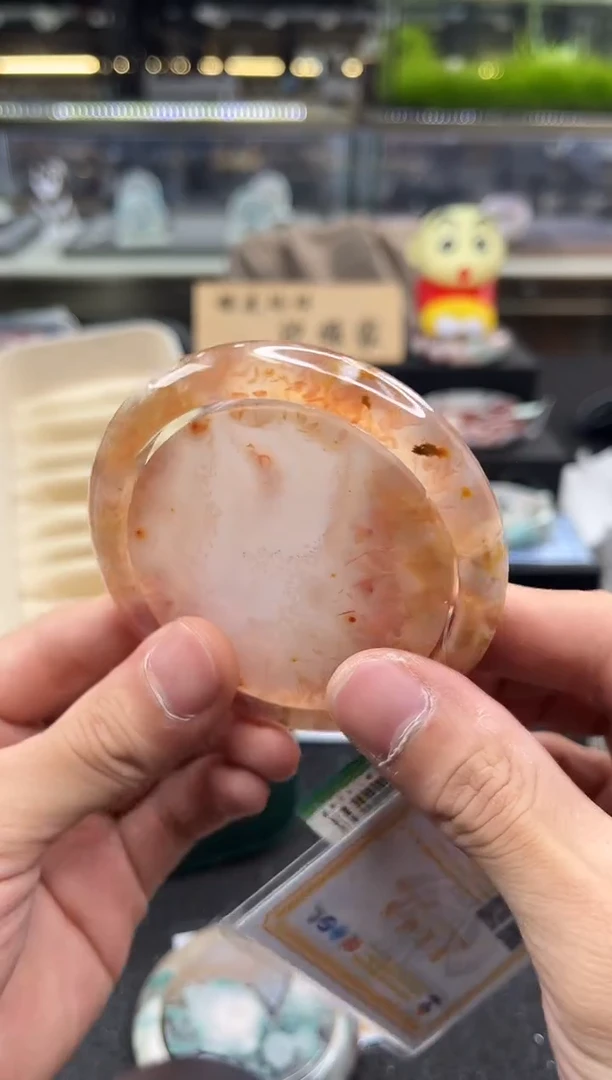 未镶嵌手镯石英质玉尘*丷圈口（赠品镯心）