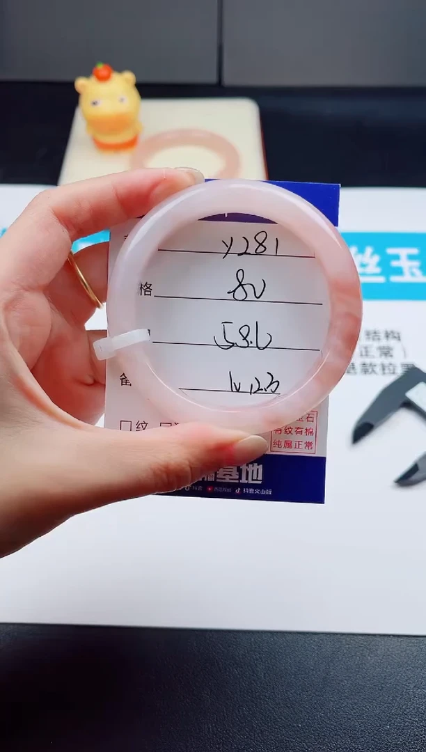 未镶嵌手镯石英质玉Y281  -  58.6