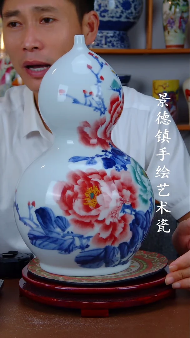 现代景德镇手工手绘陶瓷摆件14