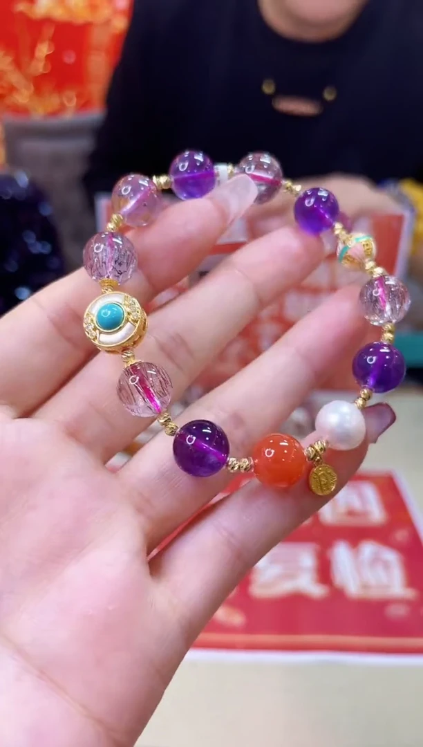 【闪购商品】水晶手链18K金镶嵌@@ZY40805033