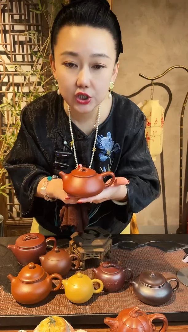 【闪购商品】紫砂茶壶王国望大红袍景舟石瓢