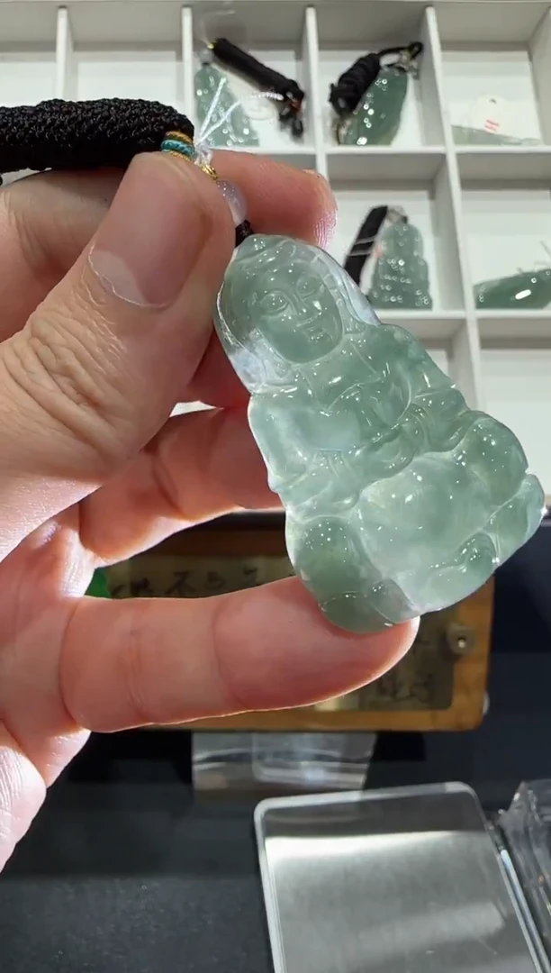 未镶嵌挂件翡翠A货翡翠多样性冰观音