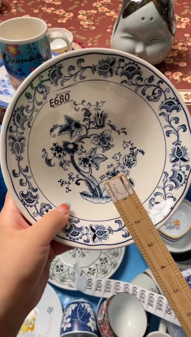 瓷片卷*子瓷器瓷器E680