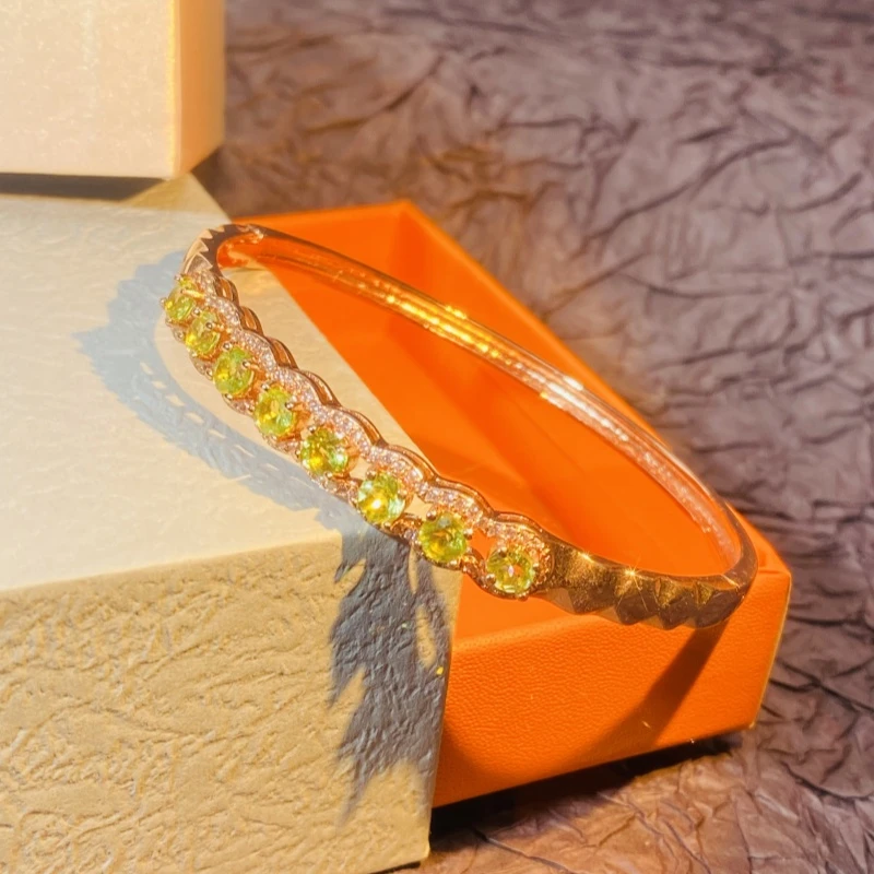 H1-171天然橄榄石手镯