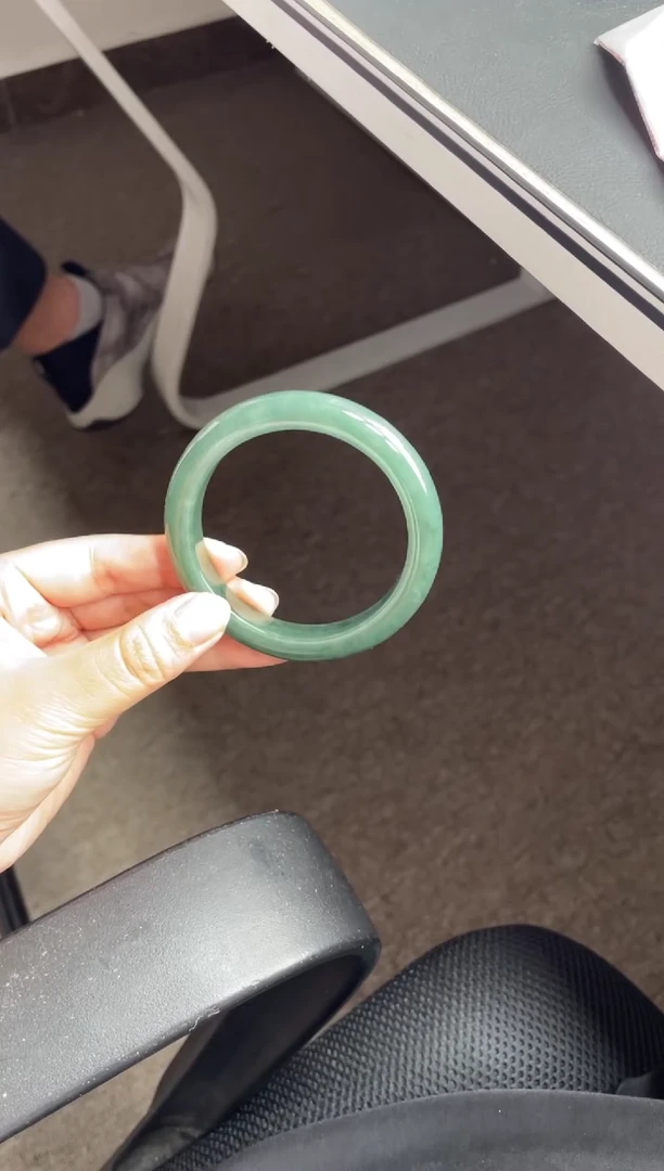 未镶嵌手镯翡翠天然缅甸A货翡翠手镯57-58圈口