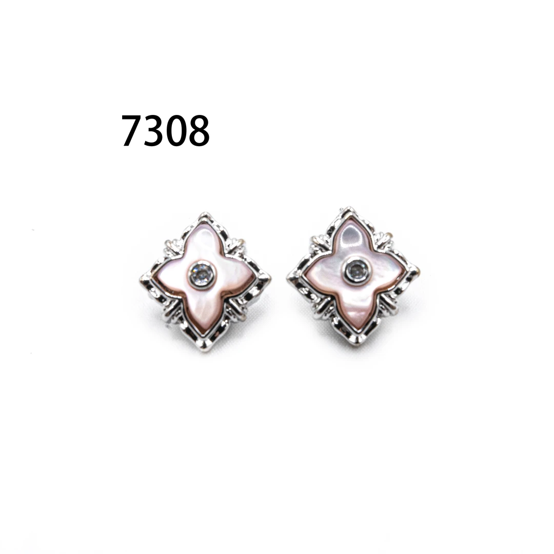 铜合金耳饰 时尚气质轻奢耳环新款小众设计高级感耳饰～7308