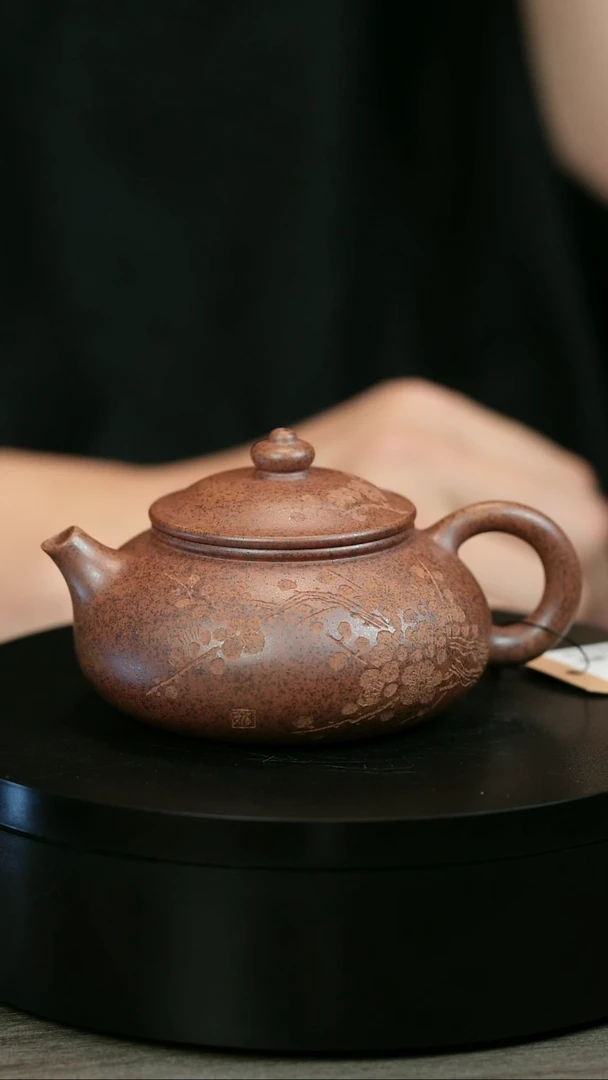茶壶紫砂林***肉H2288赵翠虹天星刻绘寒江