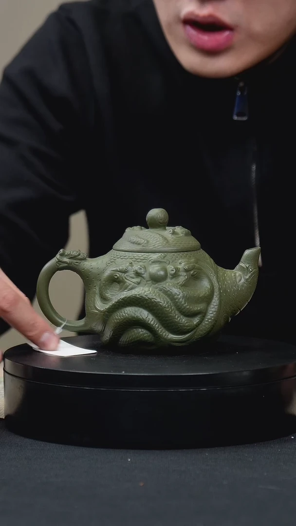 【闪购商品】紫砂茶壶077堆龙手工紫砂壶