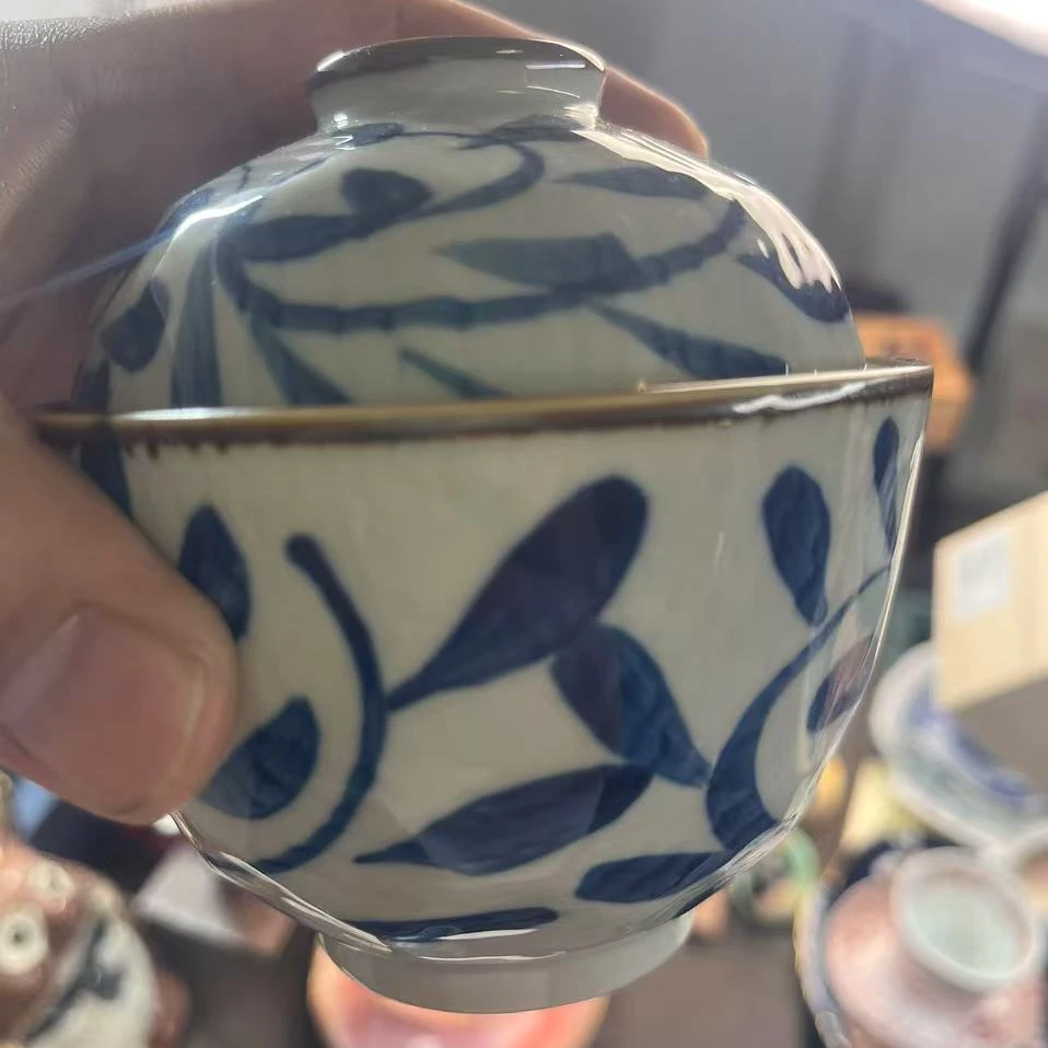 橘吉青瓷糖草纹炖盅