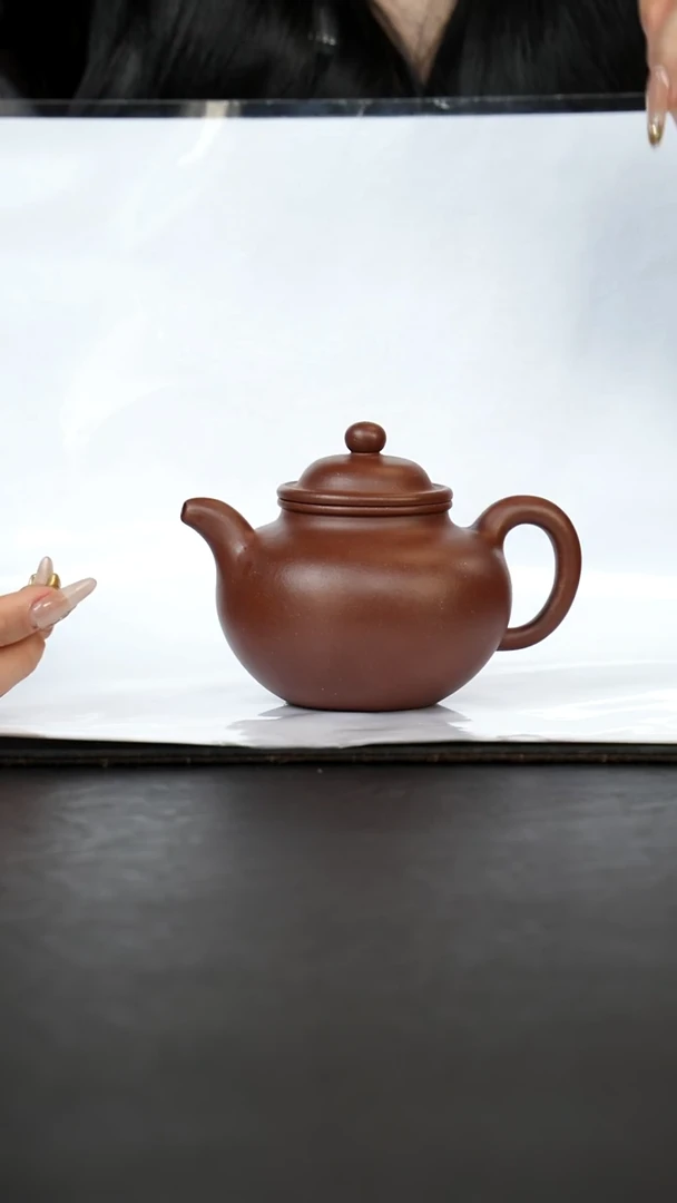 茶壶紫砂掇球底槽青300cc