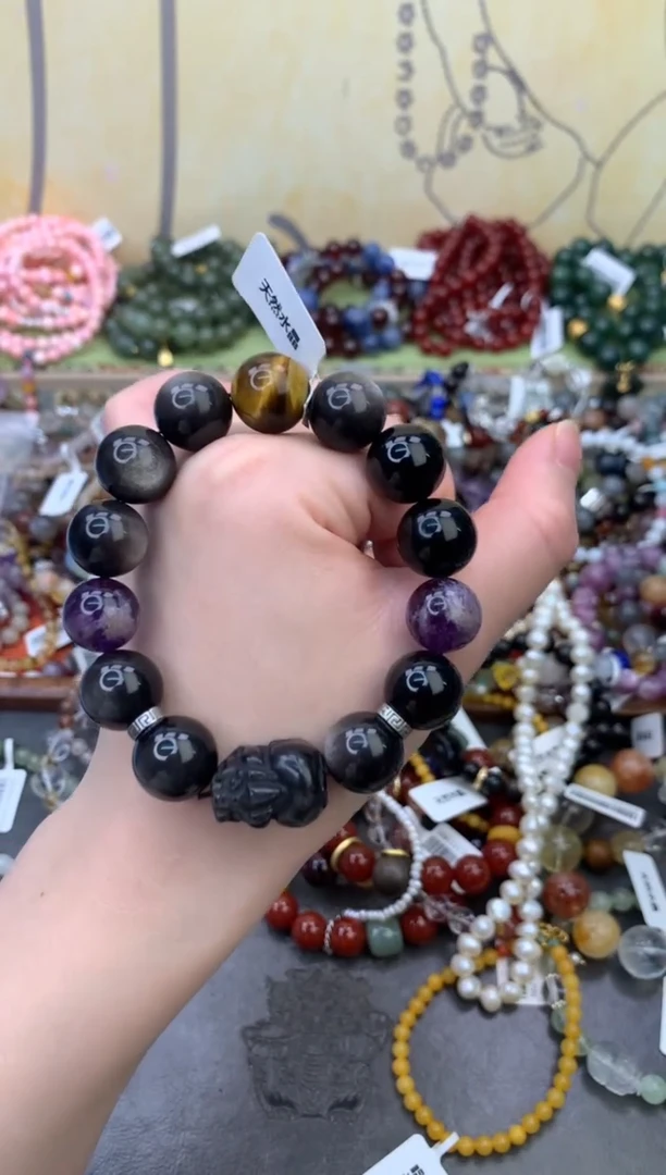 未镶嵌黑曜岩手饰441