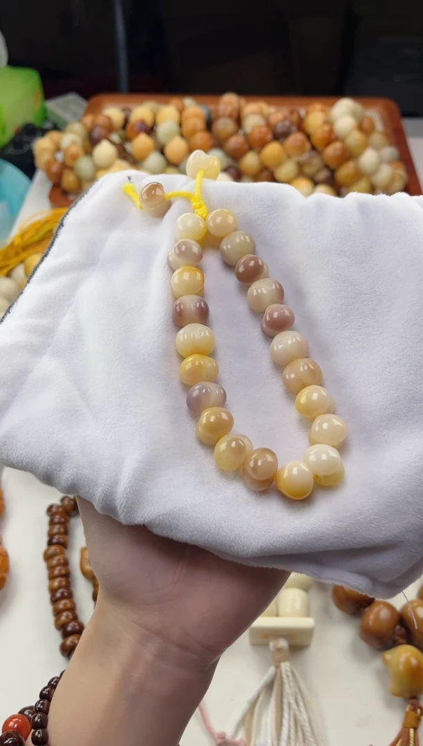 手串菩提根/象牙果f31紫美人玉化害羞屁桃11*14手持