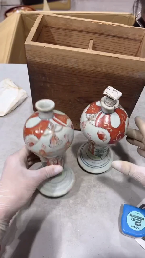 茶道相关道具瓷制一对