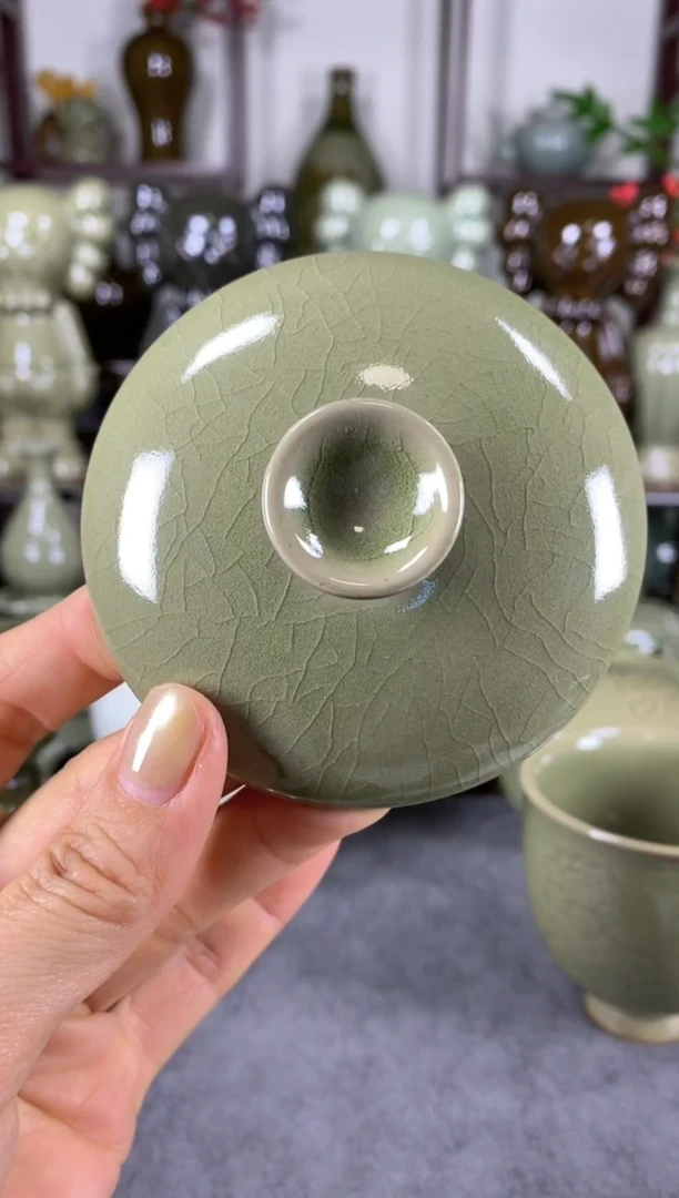 微瑕 二级 素面盖子  两个