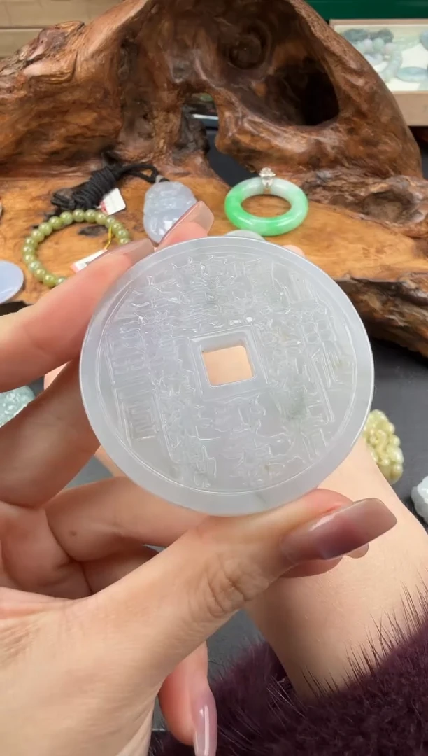 吊坠(不含链)未镶嵌翡翠翡翠饰品-302