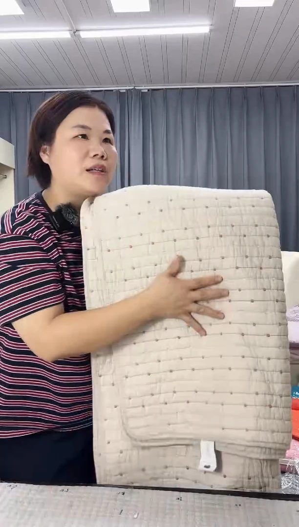 棉奶茶色2.3*2.5米粒绣