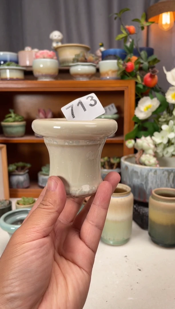 瓷片好**-713知木小芳花盆